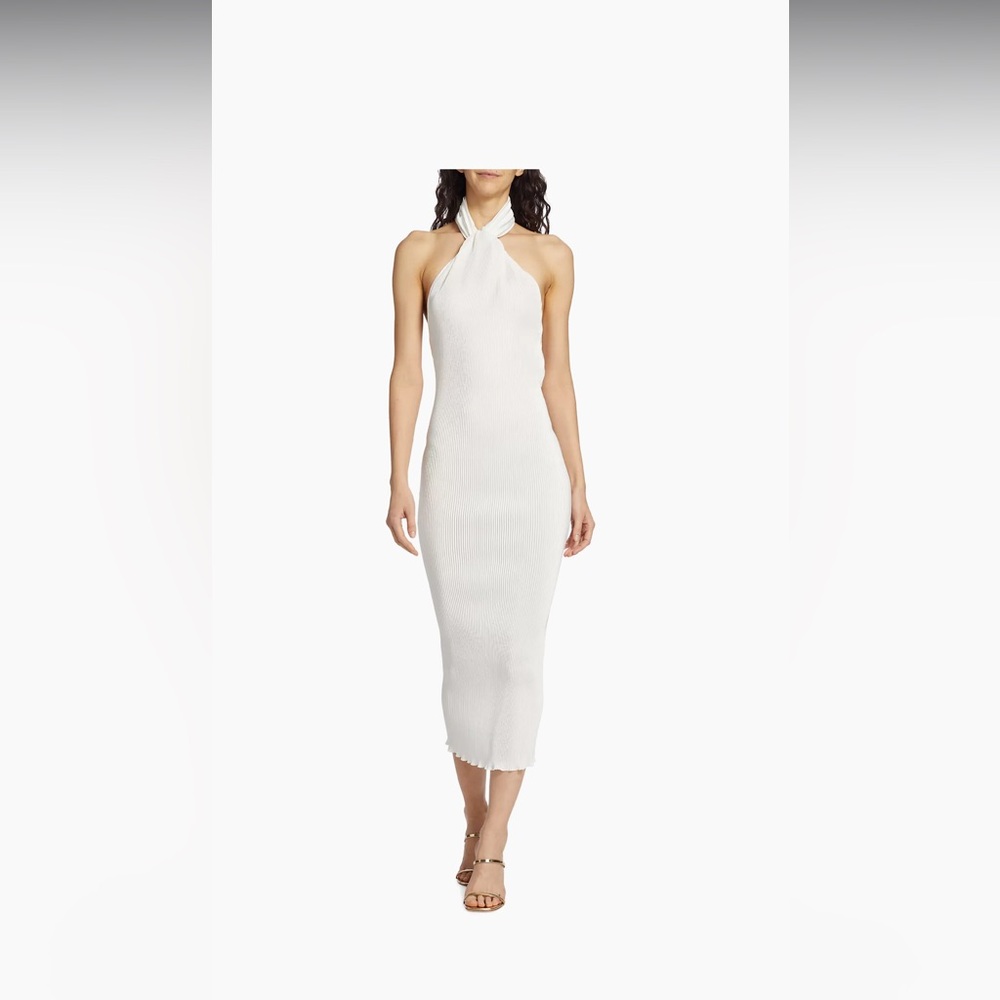 L'Idée Klum Satin Midi-Dress